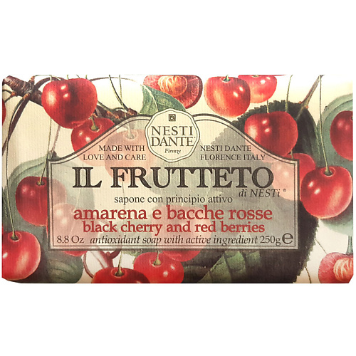 NESTI DANTE Мыло IL FRUTTETO Black Cherry & Red Berries