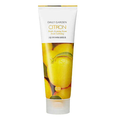 Мусс для умывания HOLIKA HOLIKA Очищающая пенка с цитроном Daily Garden Citron Fresh cleansing foam from Goheung мусс для умывания holika holika очищающая пенка aloe cleansing foam