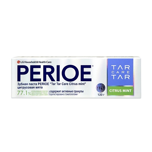 

PERIOE Зубная паста "Tar Tar сare сitrus mint" цитрусовая мята, Зубная паста "Tar Tar сare сitrus mint" цитрусовая мята
