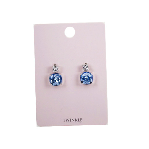 

TWINKLE Серьги Blue CZ, Серьги Blue CZ