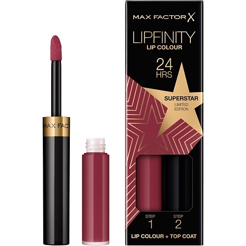 MAX FACTOR Стойкая губная помада и увлажняющий блеск Lipfinity Lip Colour max factor стойкая губная помада и увлажняющий блеск lipfinity lip colour