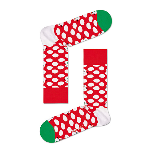 Носки HAPPY SOCKS Носки Big Dot Snowman подарки для неё happy socks носки clashing dot 6700