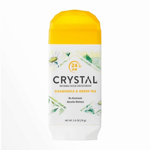 CRYSTAL Дезодорант твердый невидимый Ромашка и Зеленый чай Invisible Soud Deodorant legend дезодорант твердый 75г