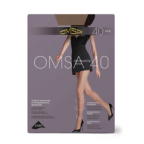 OMSA Колготки 40 ден OMSA NEW Daino minimi колготки daino 4 mini tulle magico