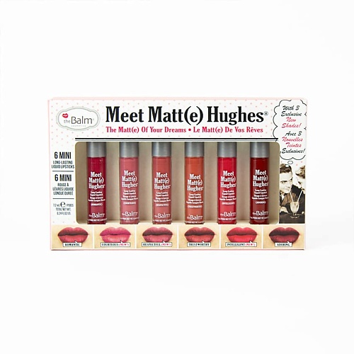 Набор средств для губ THEBALM Набор матовых жидких помад Meet Matt(e) Hughes Vol. 12 набор матовых помад 12 штук