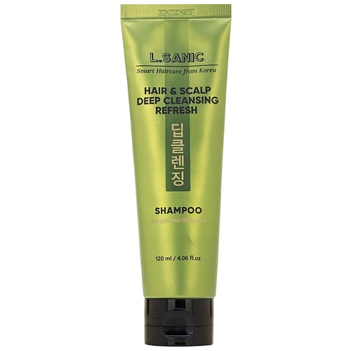 Шампунь для волос LSANIC Шампунь для глубокого очищения волос и кожи головы освежающий активно освежающий шампунь для глубокого очищения волос davines solu shampoo 250 мл