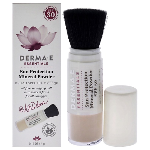 DERMA-E Минеральная пудра для лица солнцезащитная SPF 30 Sun Protection Mineral Powder derma factory косметический порошок 100% ниацинамида niacinamide powder 9
