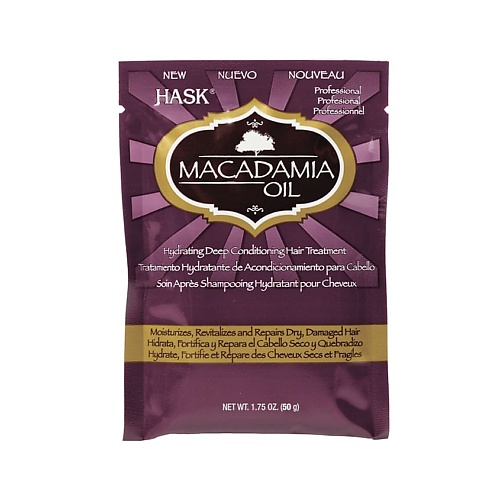 Маска для волос HASK Маска для волос увлажняющая с маслом Макадамии Macadamia Oil Hair Treatment уход за волосами hask маска для волос увлажняющая с конопляным маслом