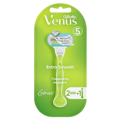 GILLETTE Бритва с 2 сменными кассетами Venus Embrace gillette бритва с 2 сменными кассетами fusion