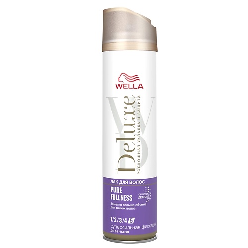 

WELLA Лак для волос Deluxe PURE FULLNESS суперсильная фиксация, Лак для волос Deluxe PURE FULLNESS суперсильная фиксация