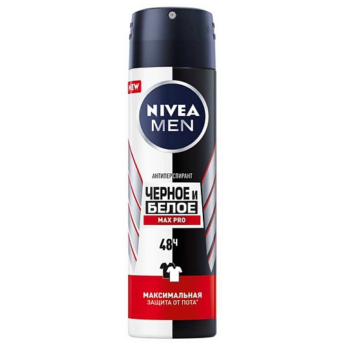 NIVEA Антиперспирант спрей «Черное и белое. MaxPro» для мужчин nivea men антиперспирант спрей ultra titan