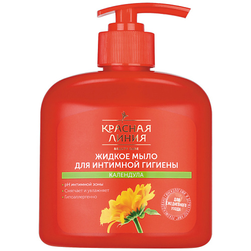 Гель для интимной гигиены КРАСНАЯ ЛИНИЯ Мыло жид-интим "КАЛЕНДУЛА"
