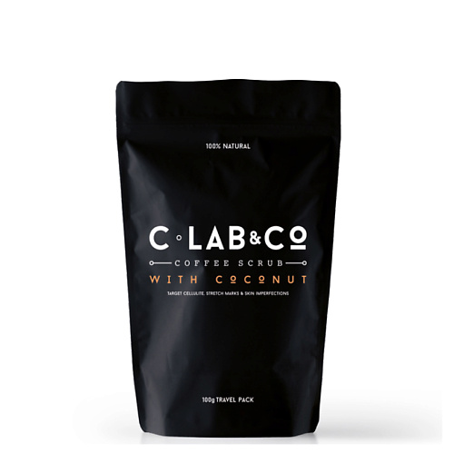 

C LAB&CO Кофейный скраб с кокосом в пакете, Кофейный скраб с кокосом в пакете