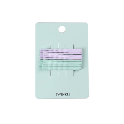 TWINKLE Заколки для волос 12 шт. Purple + Mint