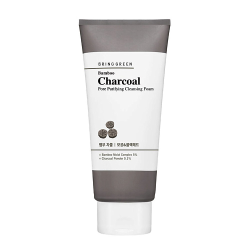 BRING GREEN Пенка для умывания очищающая поры с бамбуковым углем Bamboo Charcoal Pore Purifying Cleansing Foam