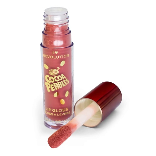 I HEART REVOLUTION I HEART MAKEUP Блеск для губ COCOA PEBBLES блеск для губ i heart revolution tasty watermelon lip gloss splash