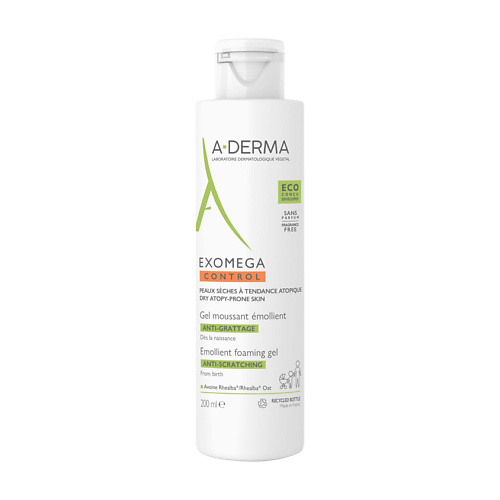 A-DERMA Смягчающий пенящийся гель для сухой кожи EXOMEGA CONTROL