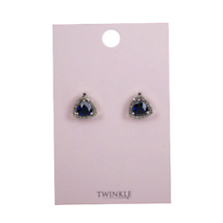 Серьги Dark Blue Triangle