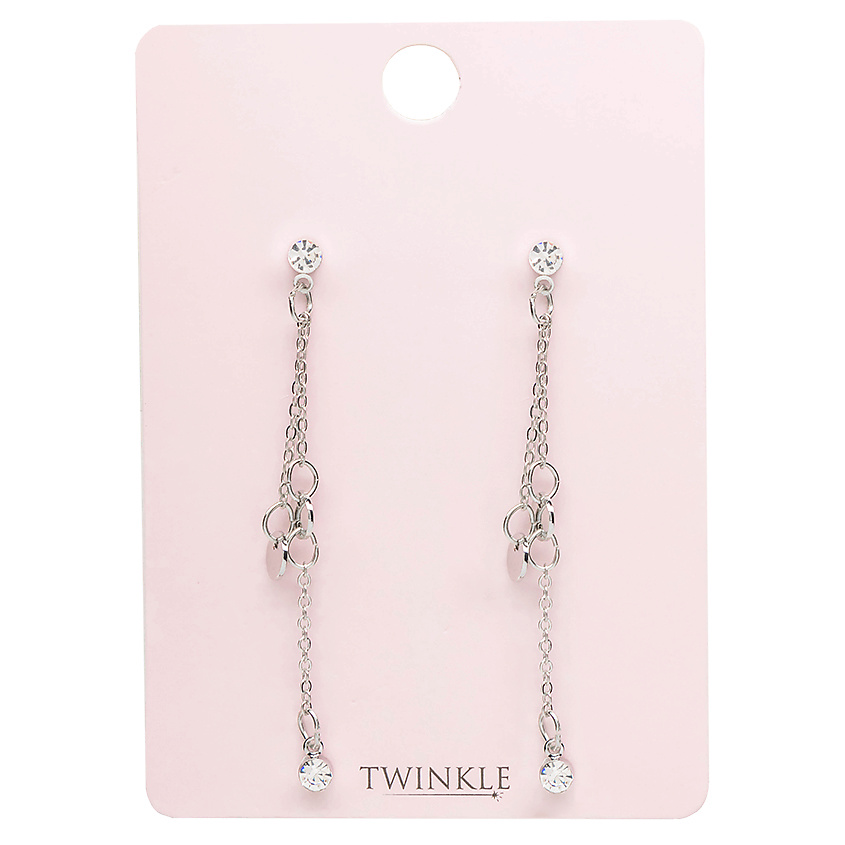 TWINKLE Серьги SILVER DROPS купить по цене 149₽ в ЛЭТУАЛЬ