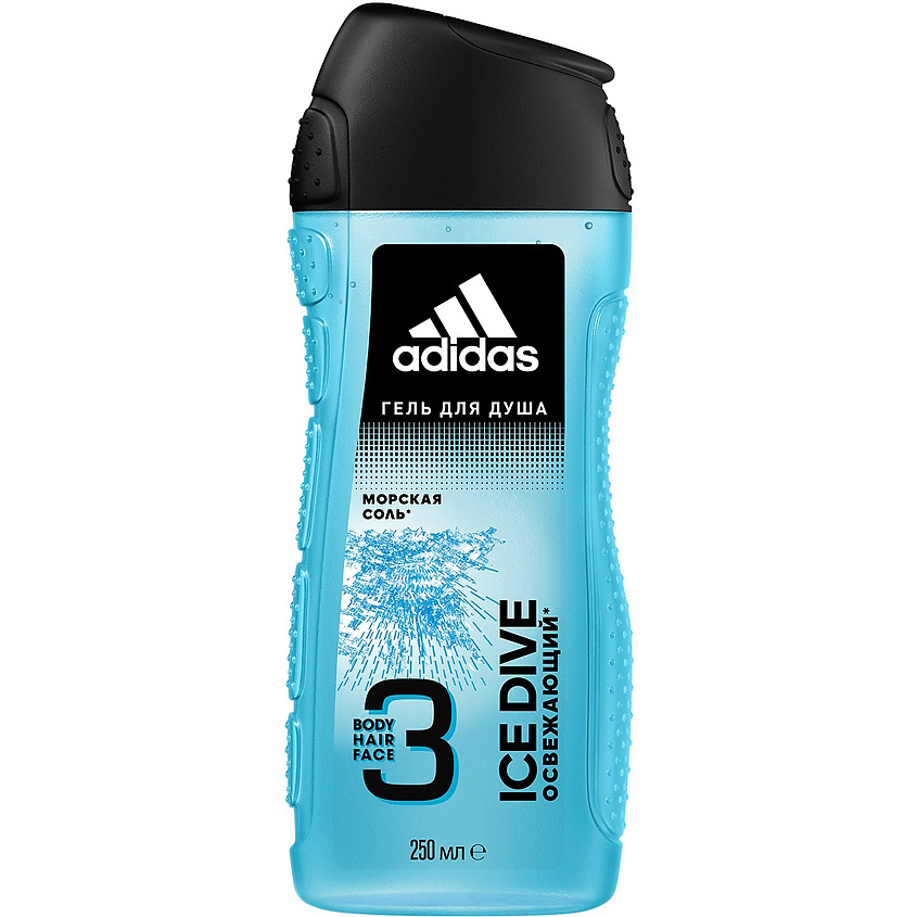 ADIDAS Гель для душа, шампунь и гель для умывания для мужчин Ice Dive ...