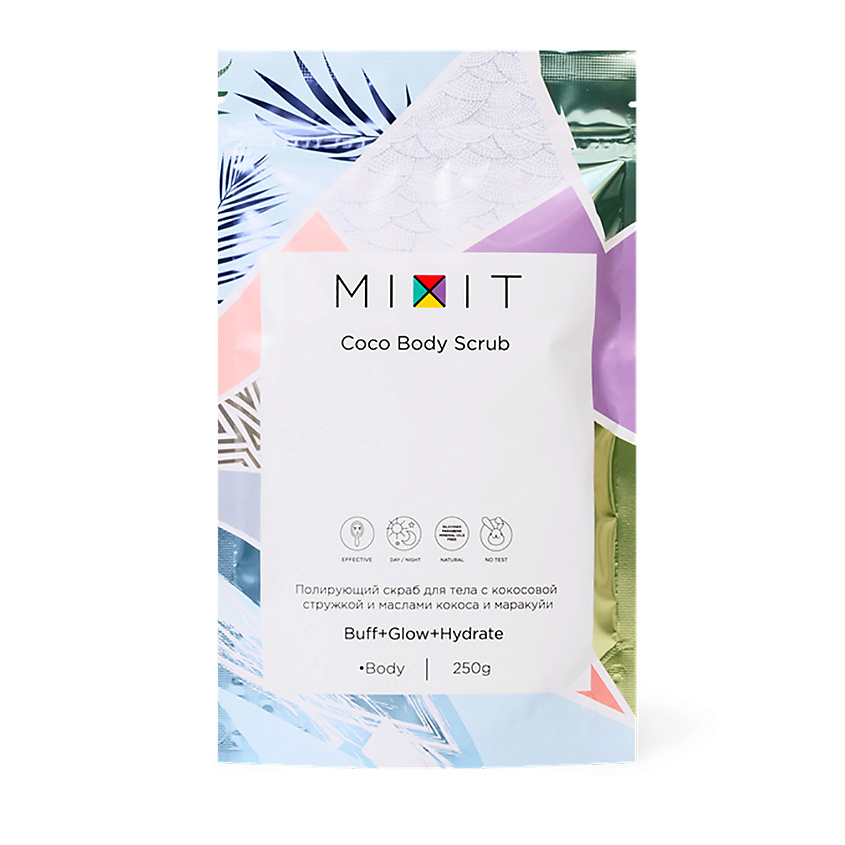 MIXIT Скраб для тела полирующий с кокосовой стружкой купить по низким ...