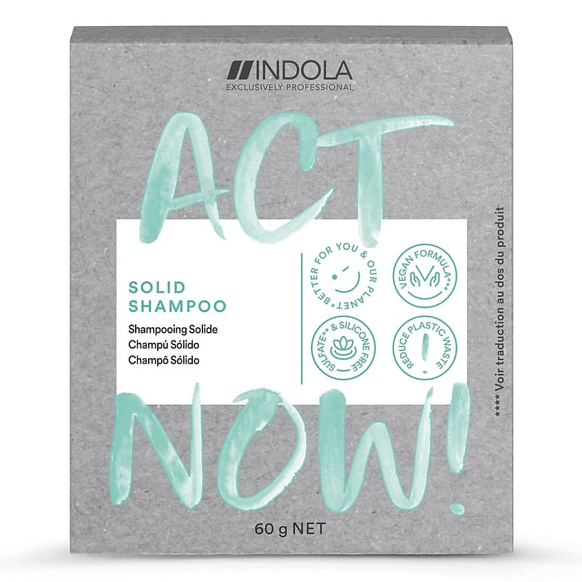 Шампуни INDOLA Твердый шампунь ACT NOW! – купить в Москве по цене 689 ...
