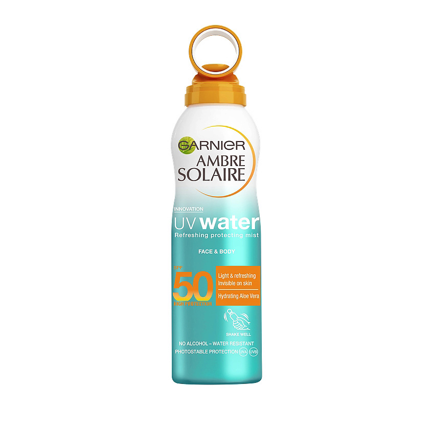 GARNIER Солнцезащитный спрей-вуаль освежающий, с алоэ вера "Солнечная ...