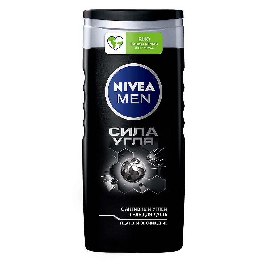 NIVEA MEN Гель для душа "Сила угля", 250 мл купить по цене 395₽ в ЛЭТУАЛЬ