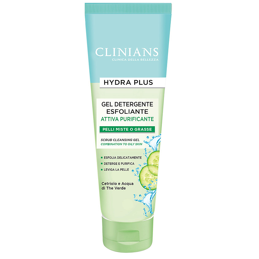 CLINIANS Очищающий гель-скраб для жирной кожи Hydra Plus купить по цене ...