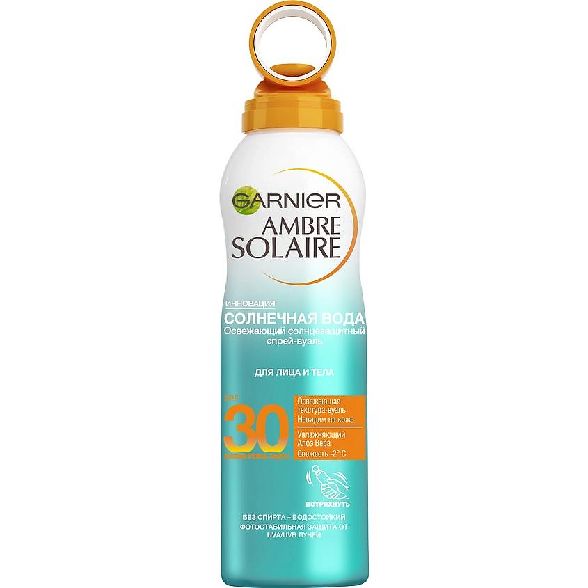 GARNIER Солнцезащитный спрей-вуаль освежающий, с алоэ вера "Солнечная ...