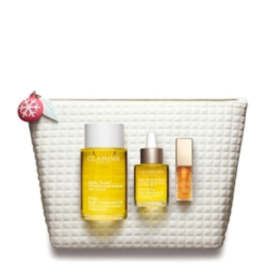 CLARINS Набор косметических масел для лица и тела Ensemble d'huiles ...