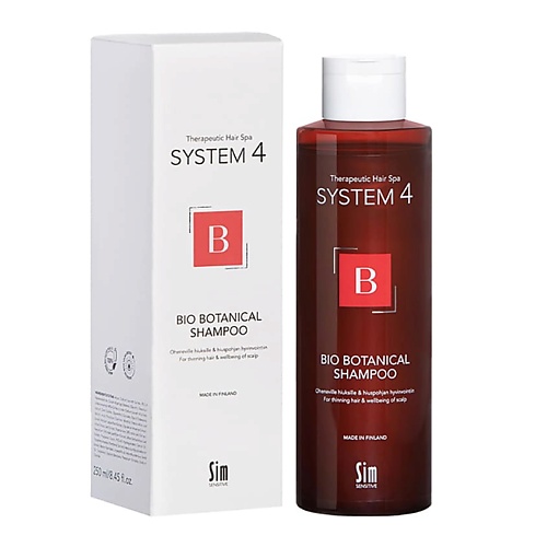 SYSTEM4 Шампунь биоботанический против выпадения и для стимуляции волос