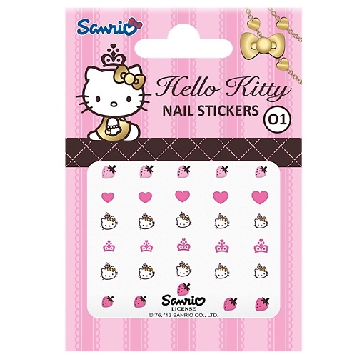 

HELLO KITTY Наклейки на ногти, Наклейки на ногти