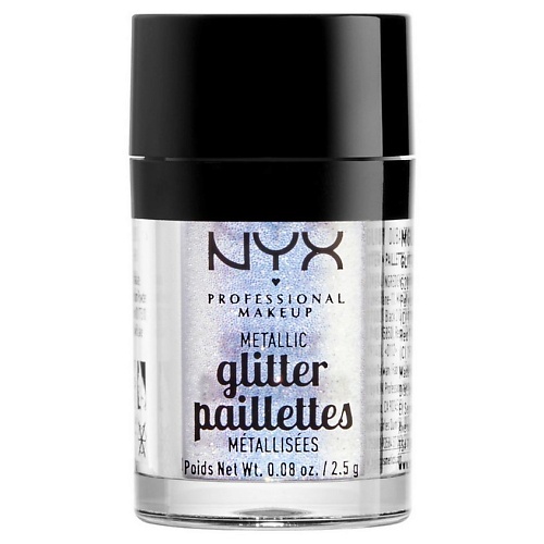 NYX Professional Makeup Глиттер для лица и тела. METALLIC GLITTER NXP879000