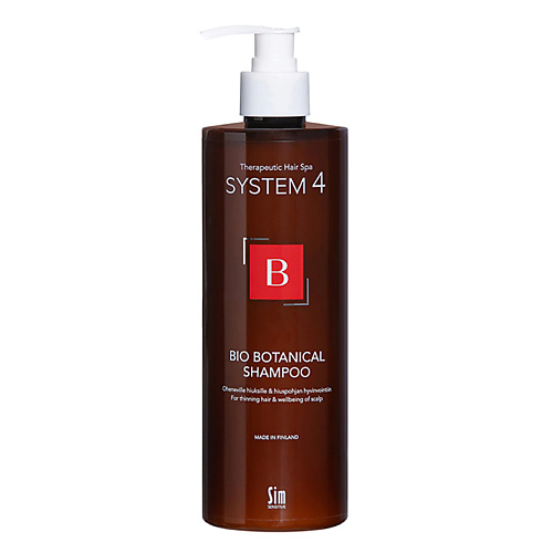 SYSTEM4 Шампунь биоботанический против выпадения и для стимуляции волос белита шампунь против ломкости крапива аргинин 400