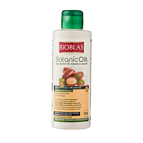 Шампунь для волос BIOBLAS Шампунь мини для всех типов волос против выпадения с аргановым маслом Botanic Oils