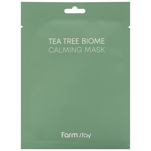 цена Маска для лица FARMSTAY Маска для лица тканевая с экстрактом чайного дерева Tea Tree Biome Calming Mask