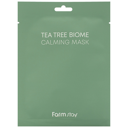 Маска для лица FARMSTAY Маска для лица тканевая с экстрактом чайного дерева Tea Tree Biome Calming Mask крем для лица farmstay крем для лица успокаивающий с экстрактом чайного дерева tea tree biome calming cream