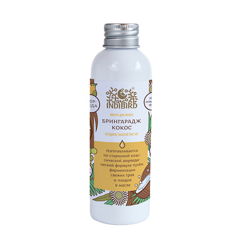 INDIBIRD Масло для волос Брингарадж Кокос Bringaraj Coconut Hair Oil