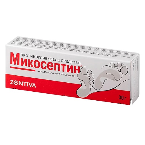 

АПТЕКА Микосептин®, туб. алюм. 30 г - пач. картон., Микосептин®, туб. алюм. 30 г - пач. картон.