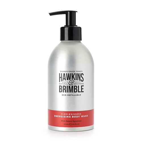 HAWKINS & BRIMBLE Гель для душа тонизирующий в многоразовом флаконе Elemi & Ginseng Body Wash zeitun освежающий гель скраб для душа для мужчин с эвкалиптом и зеленым чаем men s collection exfoliating body wash