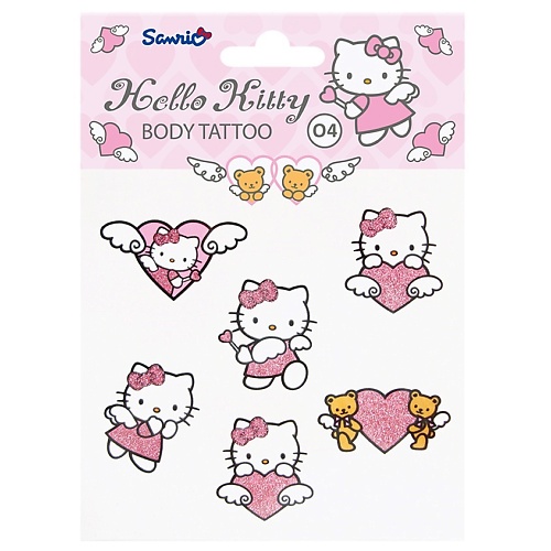 HELLO KITTY Переводные тату для тела hello kitty переводные тату для тела