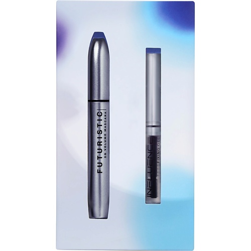 Тушь INFLUENCE BEAUTY Подарочный набор Тушь для ресниц FUTURISTIC + Гель для бровей BROW ROBOT