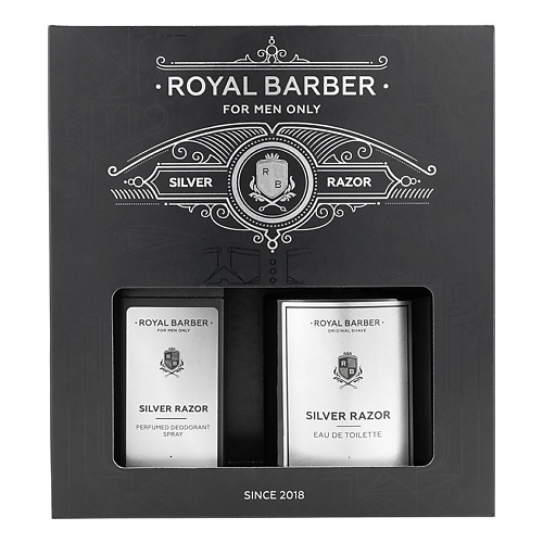 Набор парфюмерии ROYAL BARBER Набор для мужчин Silver Razor royal barber подарочный набор мужской