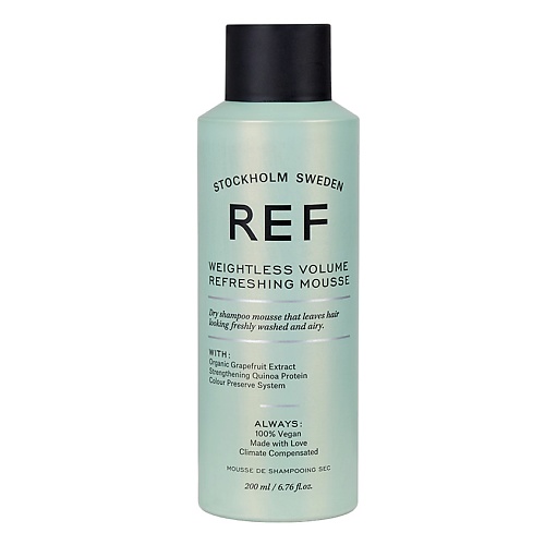 REF HAIR CARE Мусс для волос освежающий с эффектом сухого шампуня WEIGHTLESS VOLUME REFRESHING MOUSSE