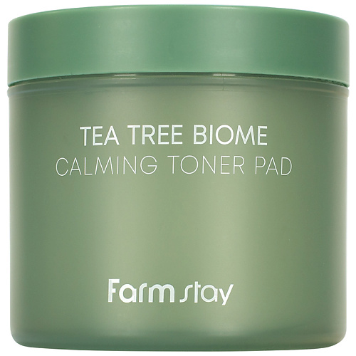цена Набор средств для лица FARMSTAY Подушечки для лица успокаивающие с экстрактом чайного дерева Tea Tree Biome Calming Toner Pad