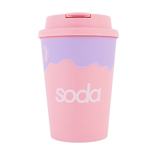 SODA Стакан с крышкой #prettykind стакан с крышкой и колбой 600 мл 9 8×9 8×16 см тритан микс