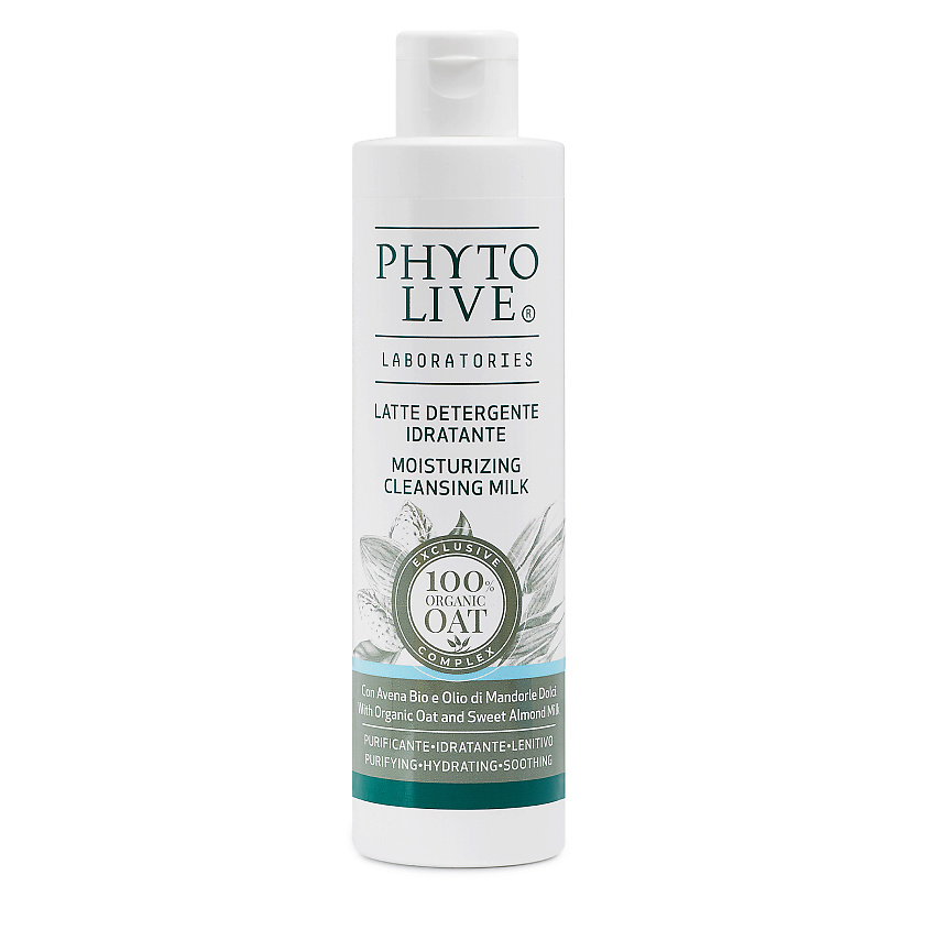 PHYTO LIVE Молочко для лица очищающее с органическим овсом и молочком ...