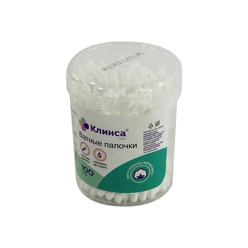 Изображение товара Ватные палочки Клинса N100 (бан), Ватные палочки Клинса N100 (бан)