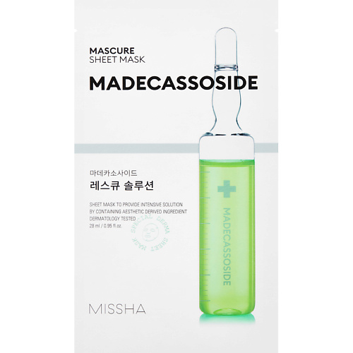 MISSHA Маска Mascure SOS с мадекассосидом для восстановления ослабленной кожи маска для лица missha mascure ac care solution sheet mask для чувствительной кожи 27 мл